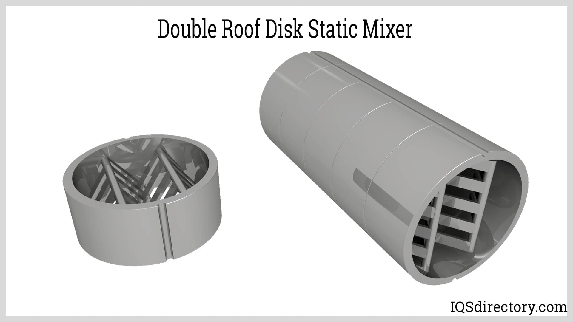 Double Roof Disk Static Mixer